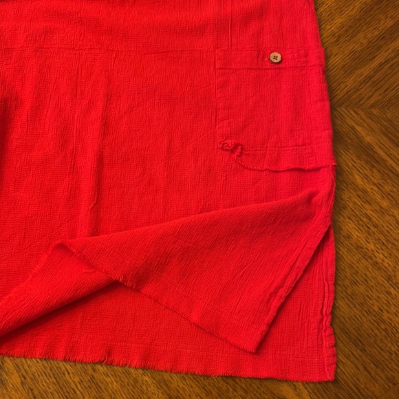 Pretty 100% cotton red dress - Picture 4 of 5